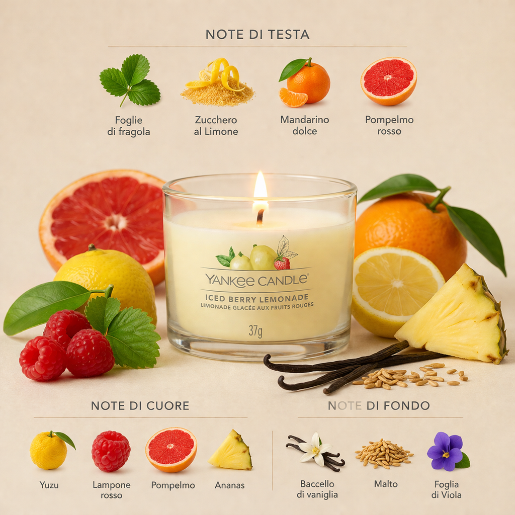 Yankee Candle candela mini Iced Berry Lemonade