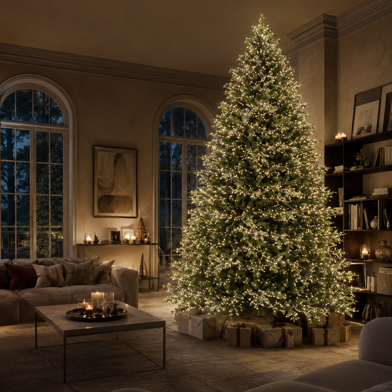 Albero di Natale Pino Spark EDG con led h.270cm