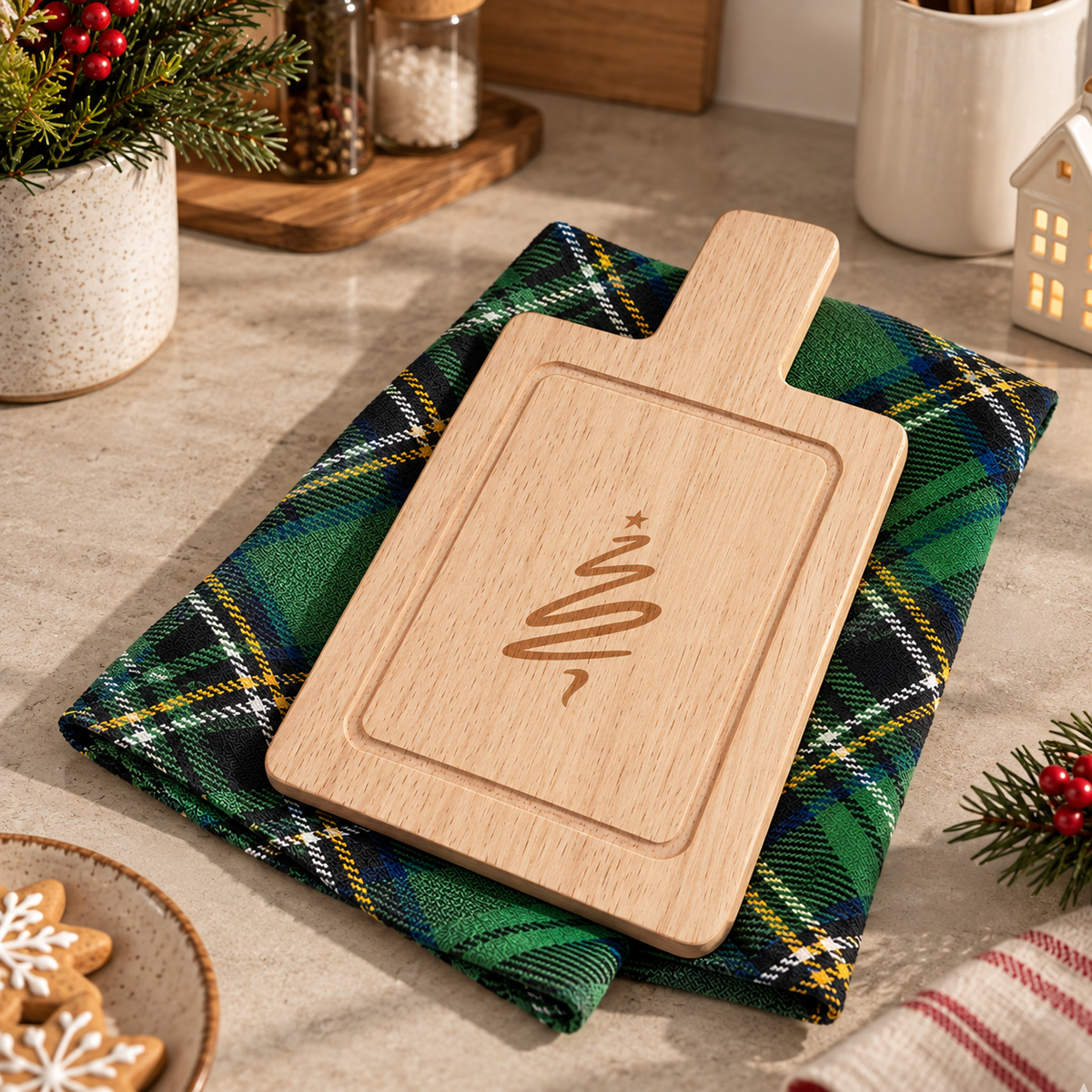 Tagliere con canovaccio Madison Avenue Verde