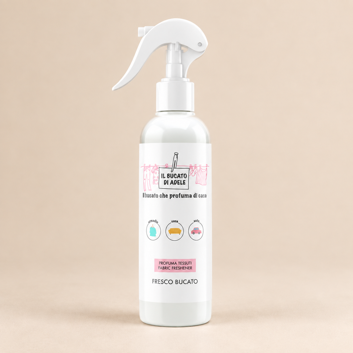 Spray tessuti Il bucato di Adele Fresco bucato