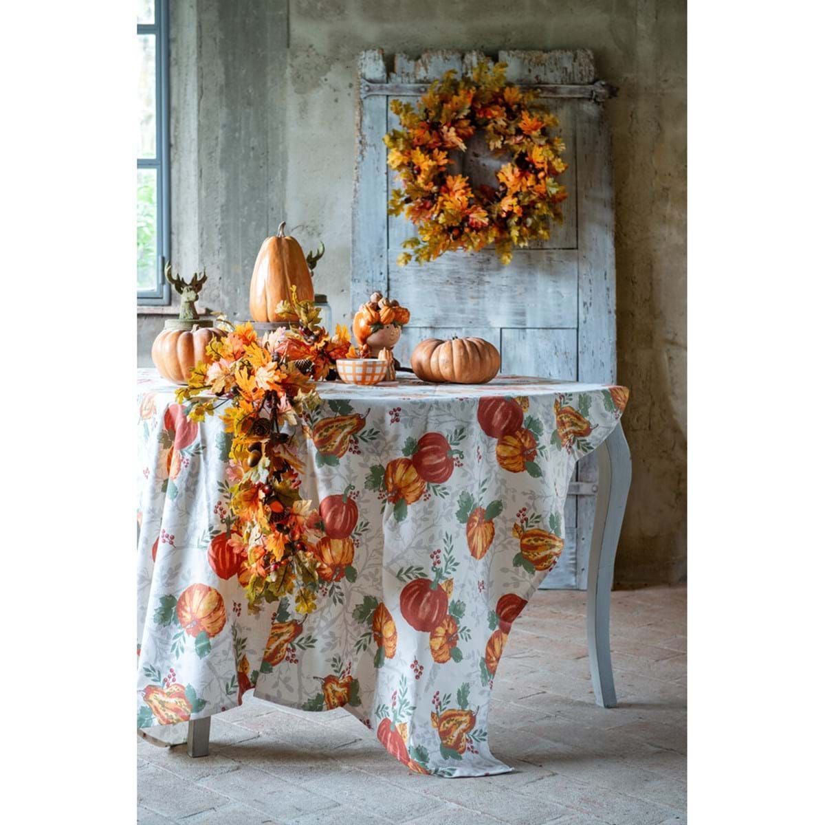 Tovaglia collezione "Zucche di sogno" 140x270cm