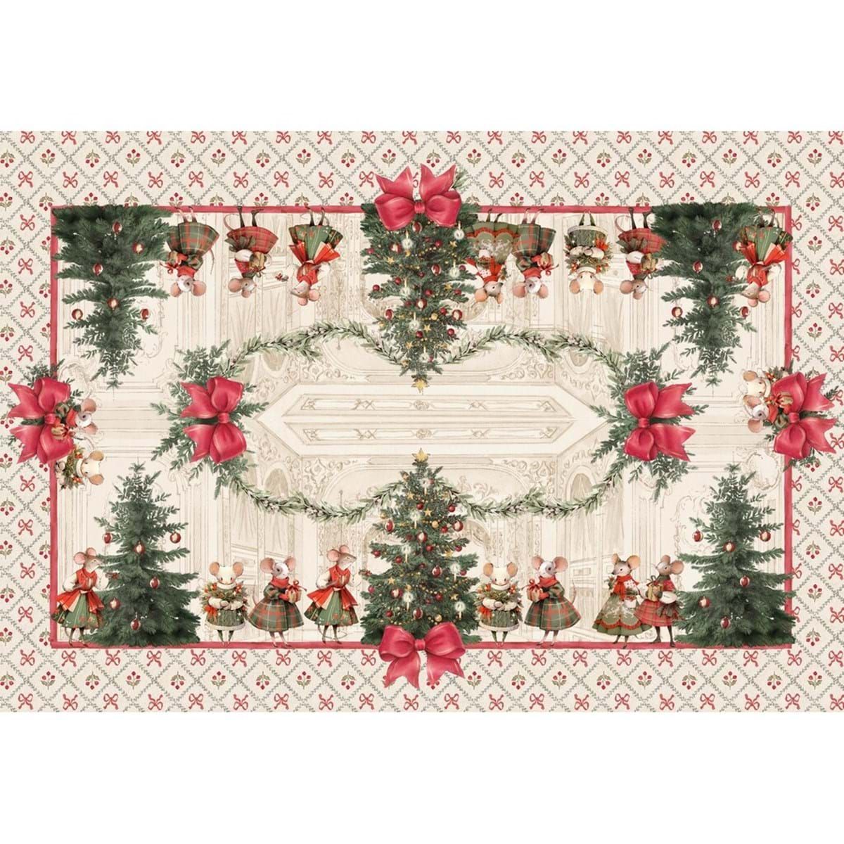 Tovaglia cerata "Favola di Natale" 150x220cm - LB HOME