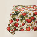 Tovaglia antimacchia no stiro Fragole 155x220cm Tovaglia