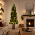 Albero di Natale Slim EDG con 480 mini LED h.210cm