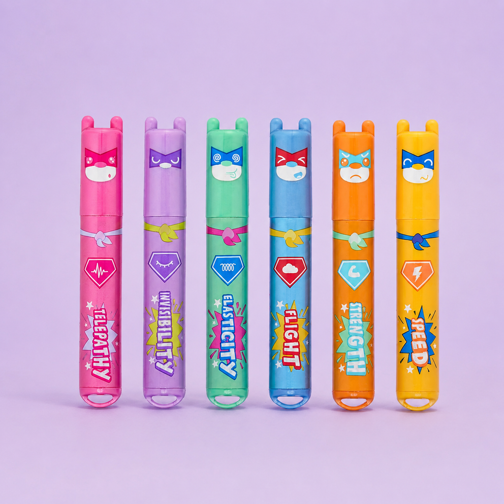 Set di 6 Mini Evidenziatori - Legami Teddy's Superpower