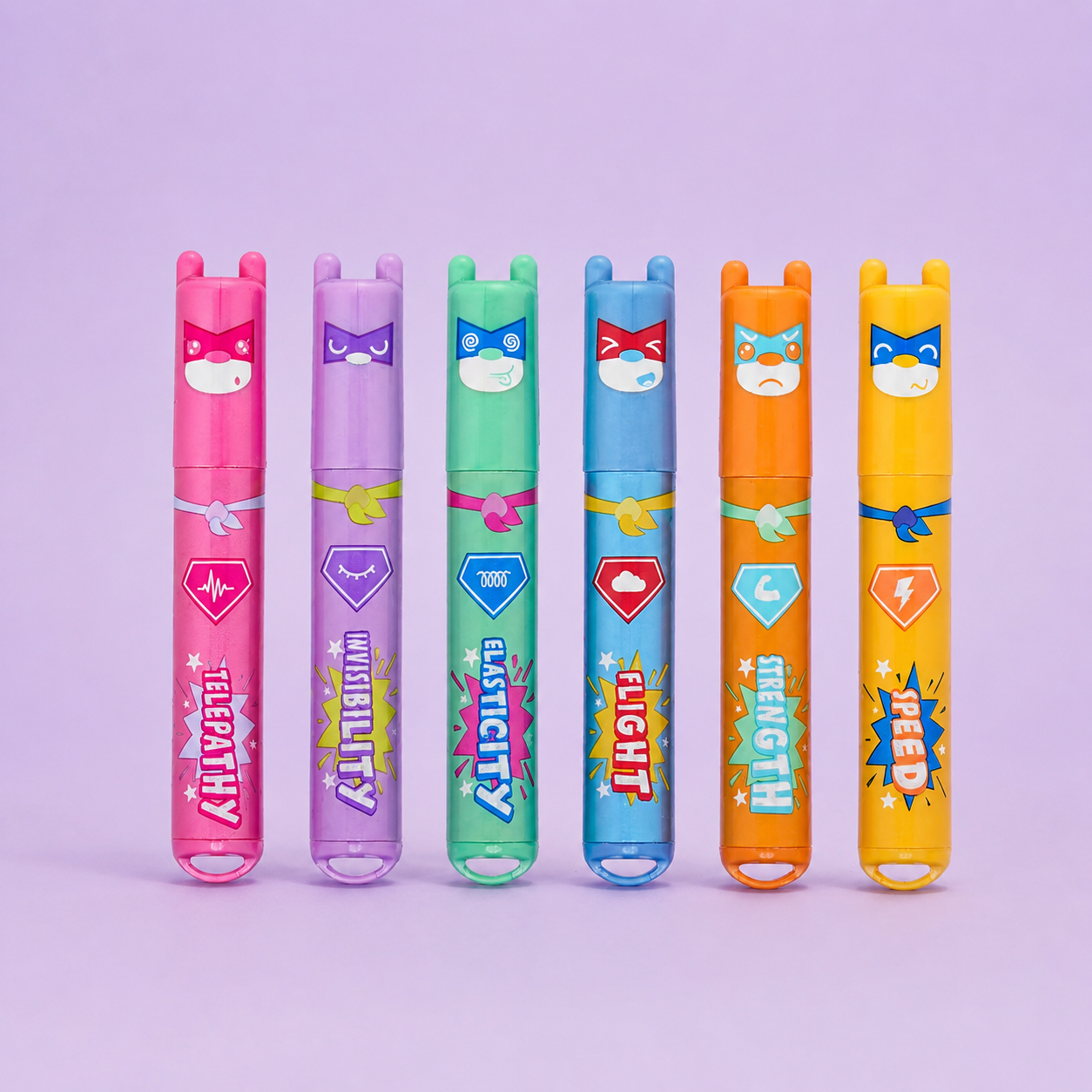 Set di 6 Mini Evidenziatori - Legami Teddy's Superpower