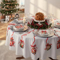 Servizio tavola tovaglia rotonda + 8 tovaglioli ’Carols’ ø 230cm Tovaglia