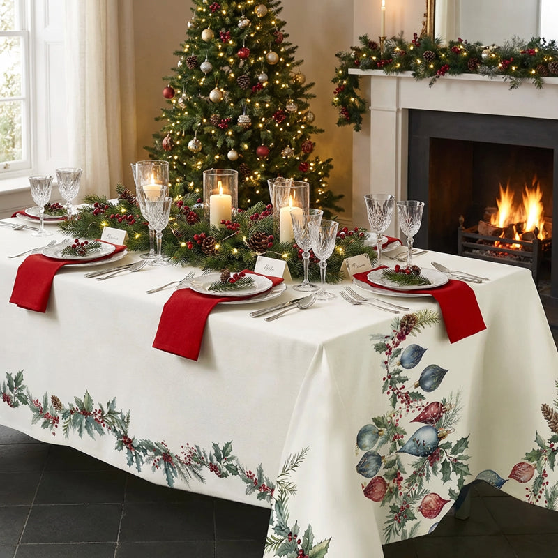 Tovaglia ’Jingle Bells’ 150x220cm Tovaglia