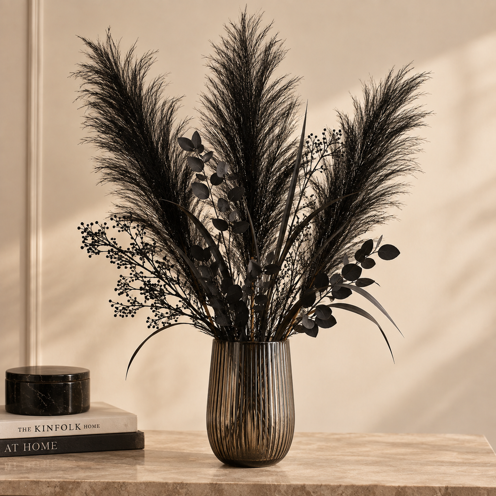 Piuma Decorativa Nera h.70cm