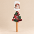 Set Cucina Natalizio con Spatola in Silicone e Stampino Albero di Natale