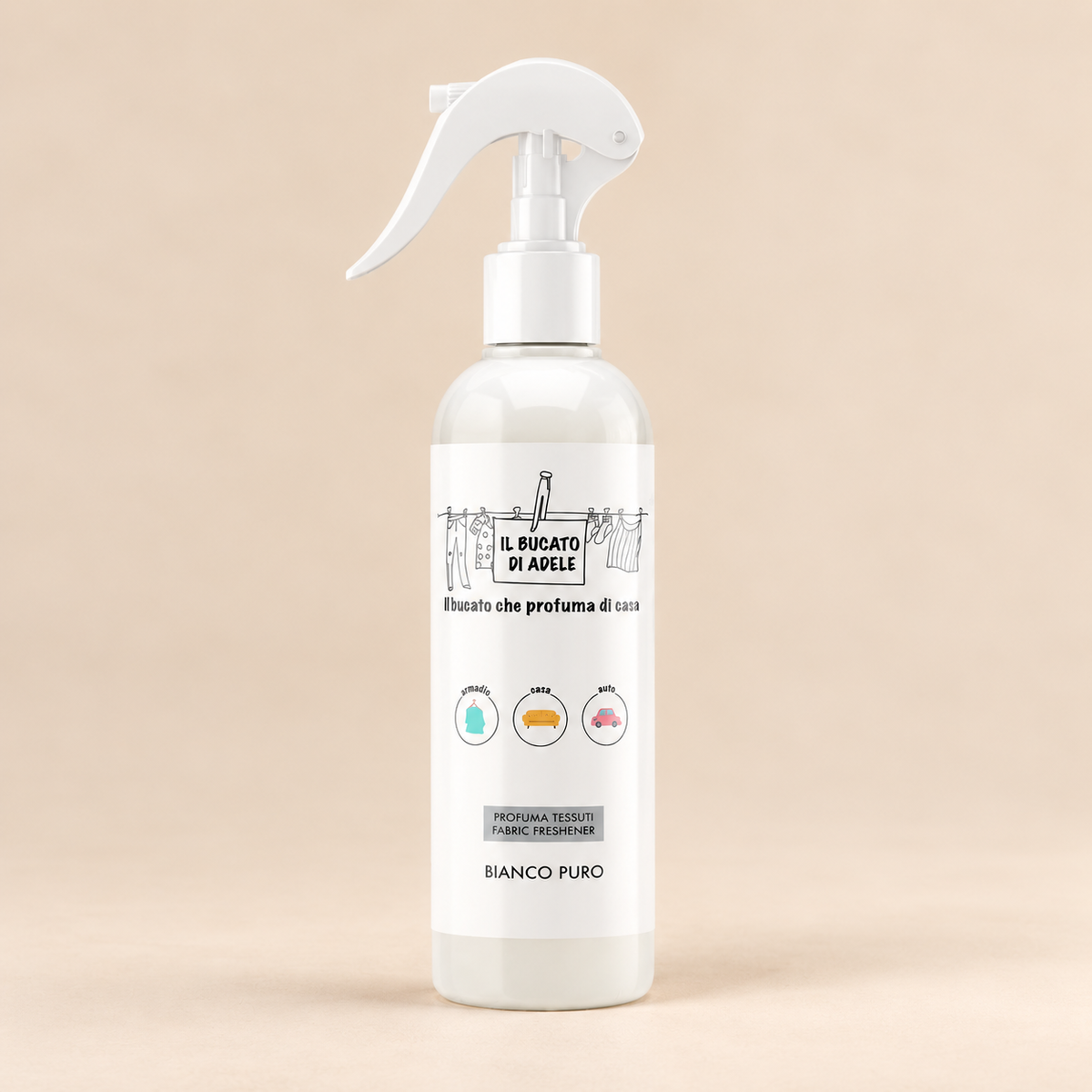 Spray tessuti Il bucato di Adele Bianco puro
