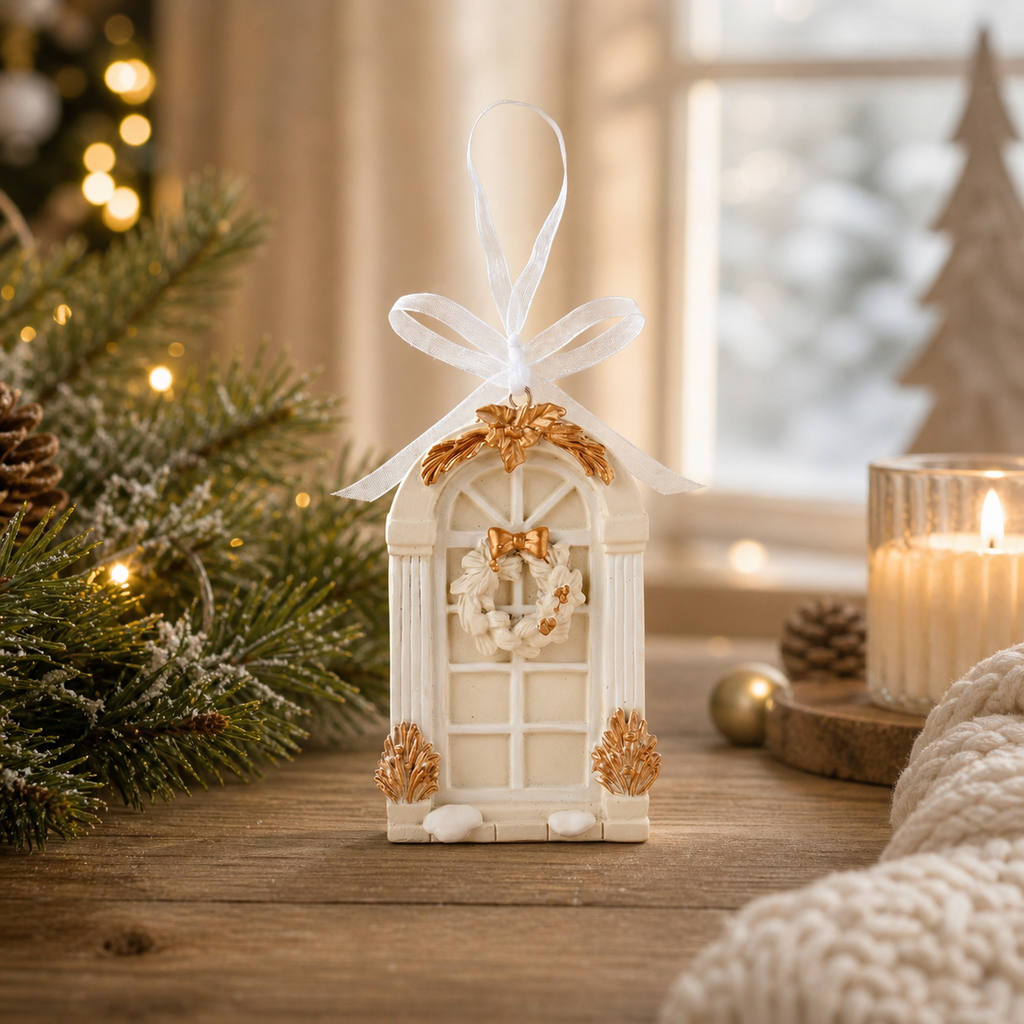 Decorazione "Natale in festa" finestra
