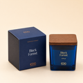 Candela con tappo legno Foresta nera h.9,5