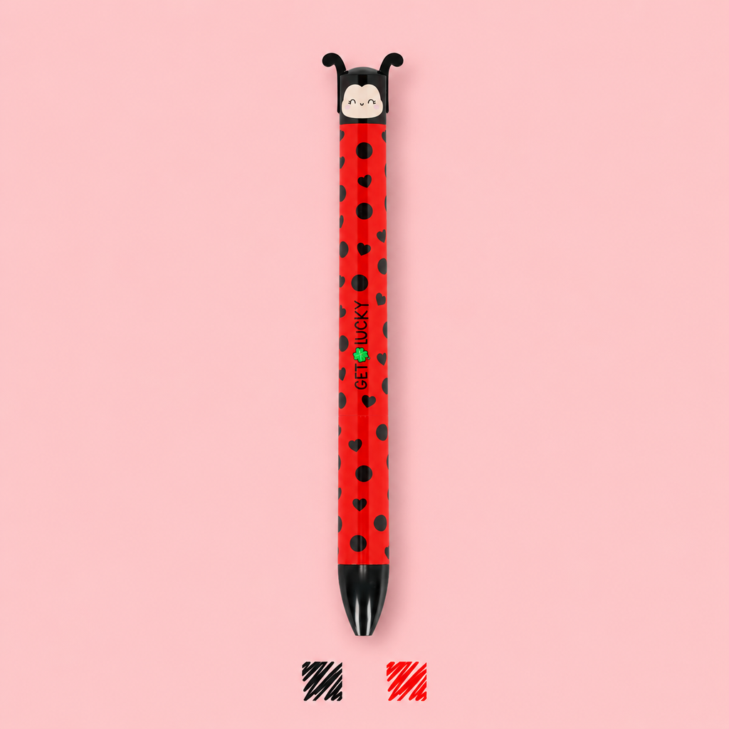 Penna a Sfera Due Colori Ladybug - Click&Clack