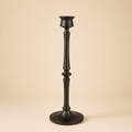 Candeliere Nero Decorativo in Alluminio h.33cm