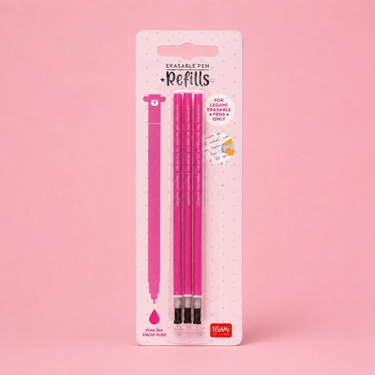 Refill per Penna Gel Cancellabile – Rosa di Legami