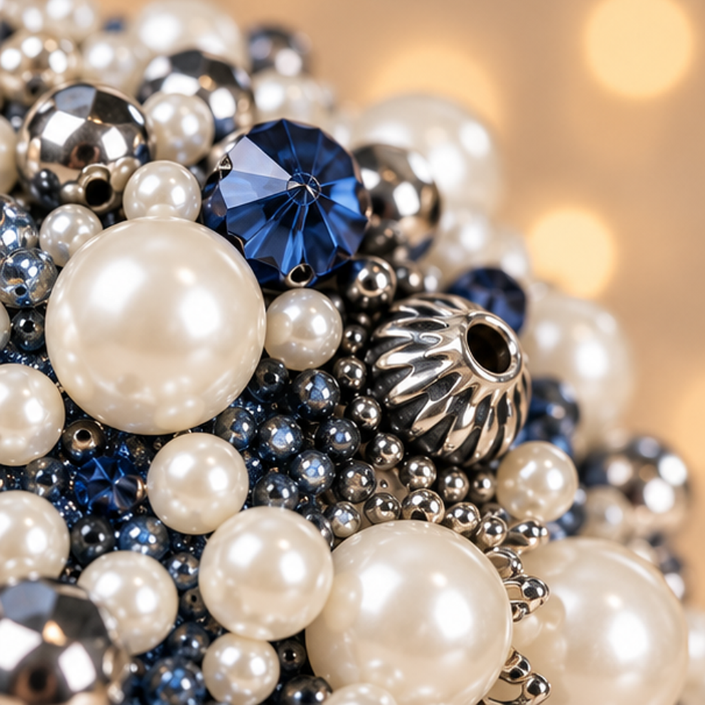 Sfera Gioiello con Perle e Cristalli Ø 10 cm