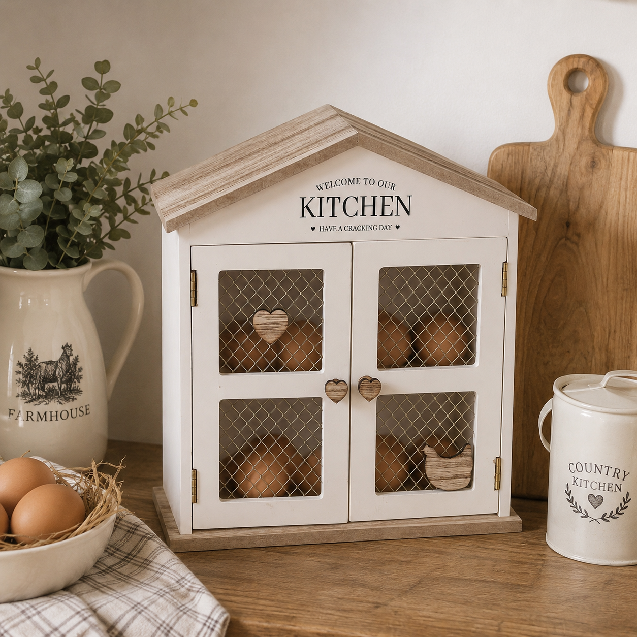 Casetta Portauova in Legno – 20 x 10 x H 22 cm