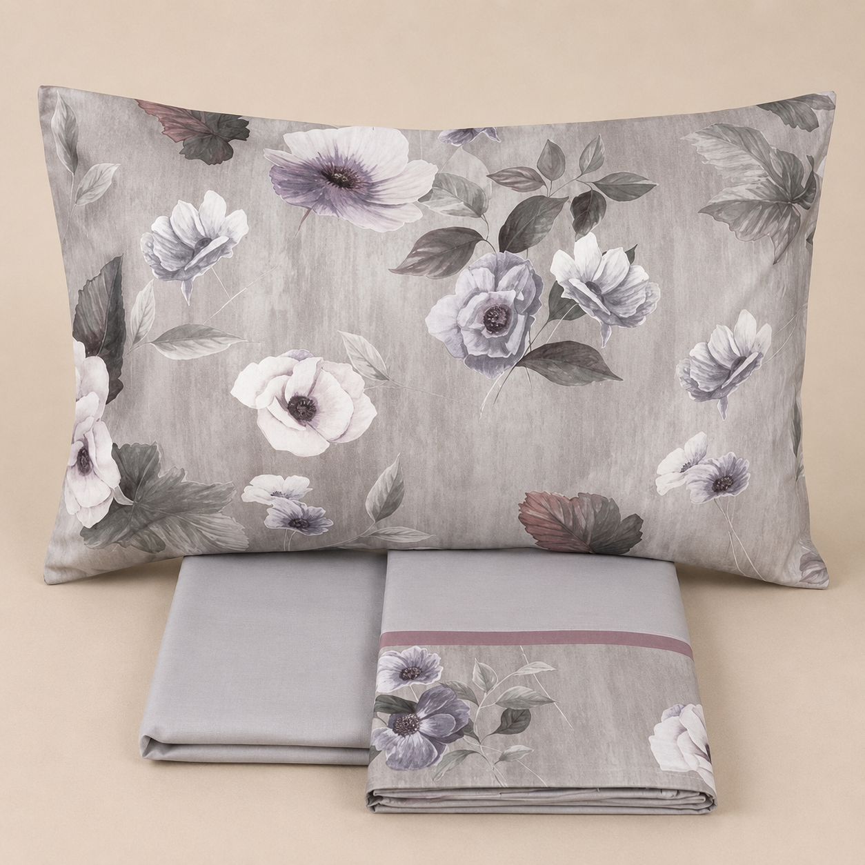 Completo Letto Matrimoniale Velvet – Raso di Puro Cotone 300 TC