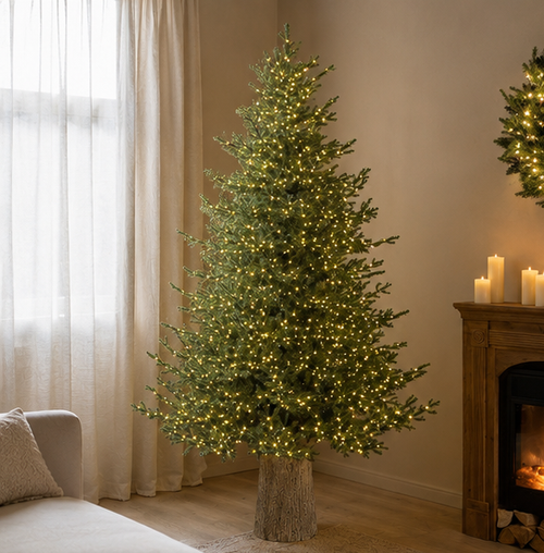 Albero di Natale Lucciole EDG con 3100 LED Rice h.210 cm