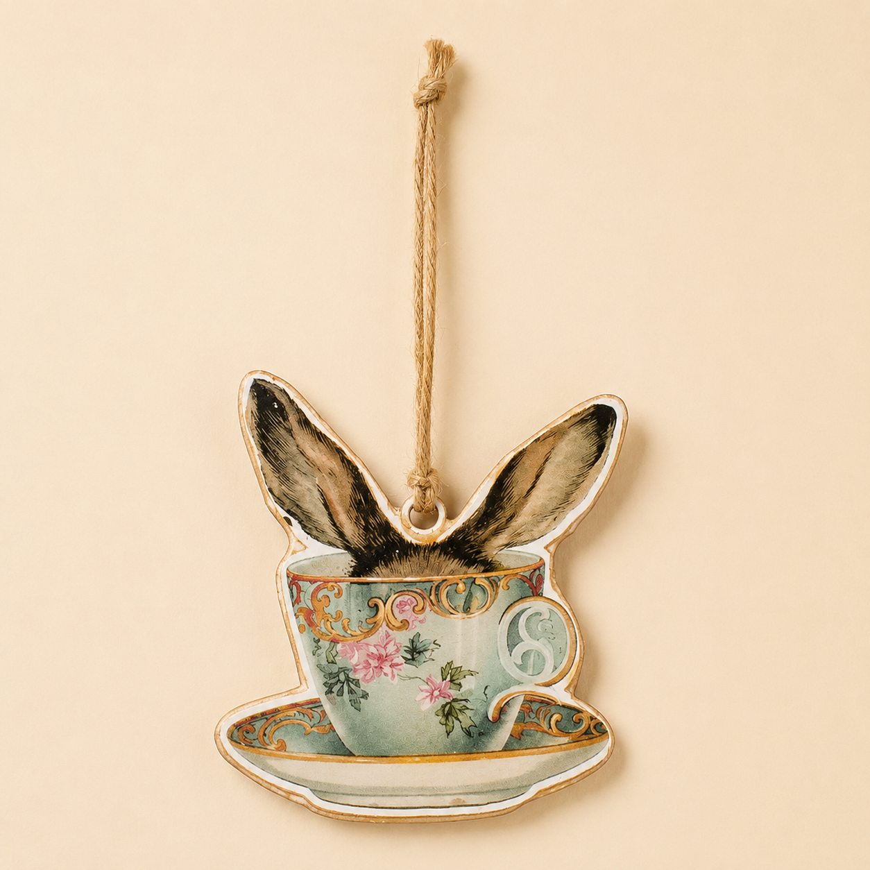 Decoro pasquale Tazza con orecchie
