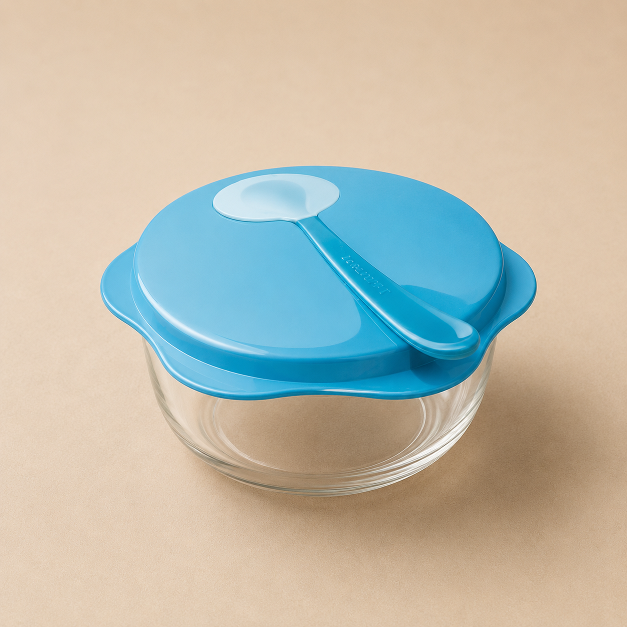 Tescoma Piatto da Viaggio per Bambini con Cucchiaio – azzurro