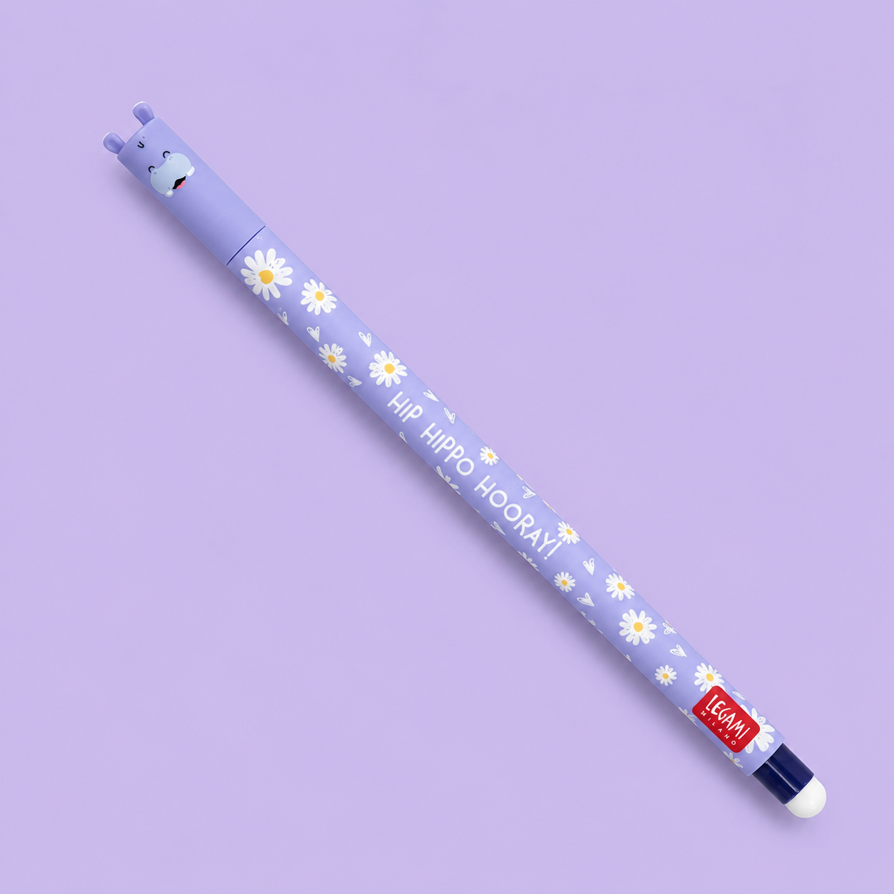 Penna Gel Cancellabile Hippo di Legami