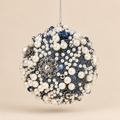 Sfera Gioiello con Perle e Cristalli Ø 10 cm