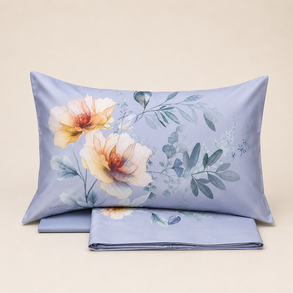 Completo Lenzuola in Raso 300 T.C. – Collezione Bloom Peony