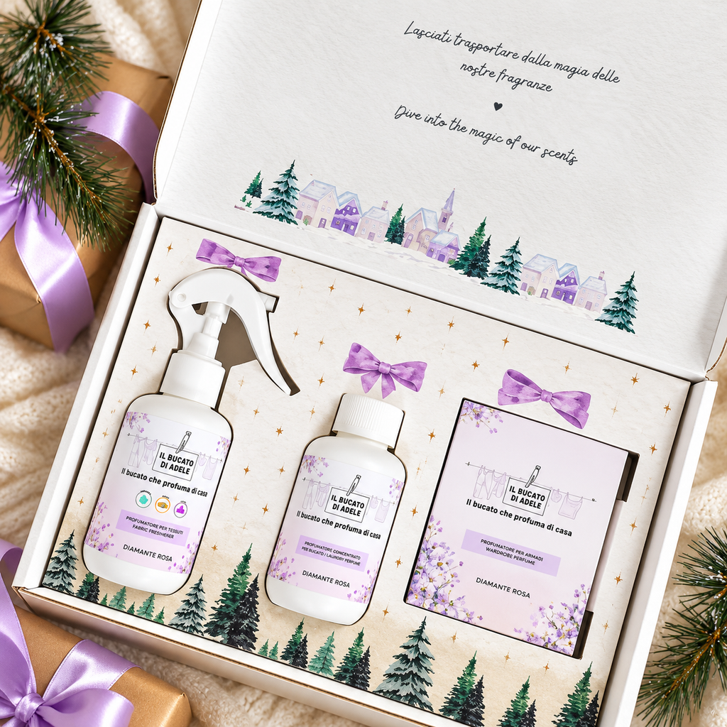 Il Bucato di Adele cofanetto Christmas gift box Diamante rosa