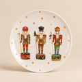 Piatto Natalizio Schiaccianoci in Ceramica Ø 20 cm