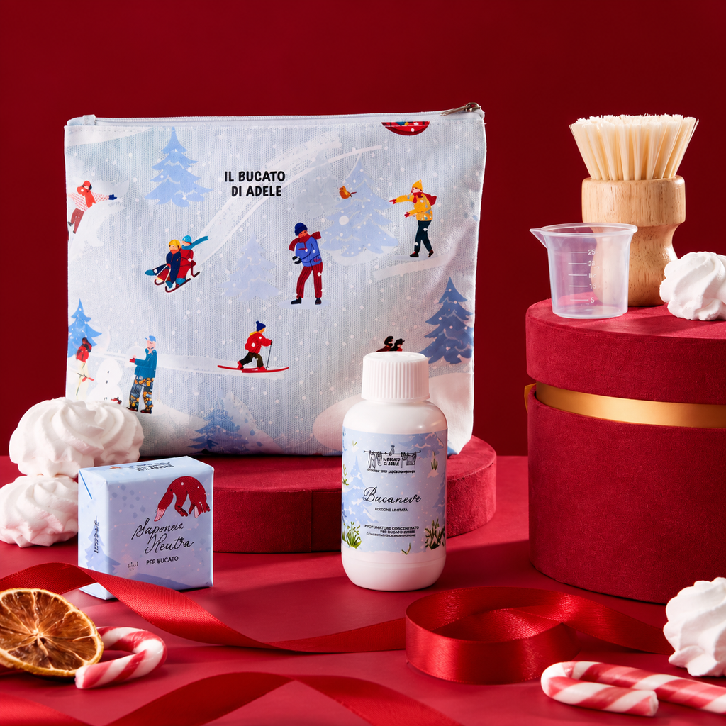 Kit Regalo Bucato da Viaggio con 4 Prodotti Edizione Limitata Il Bucato di Adele Travel Size Gift Pouch Bucaneve –