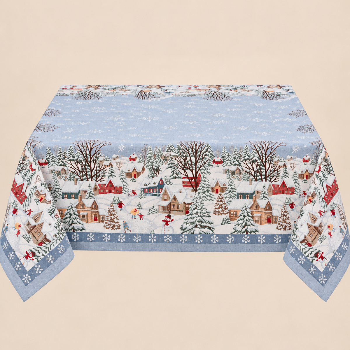 Tovaglia centrotavola gobelin 140x140cm collezione Borgo alpino