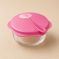 Tescoma Piatto da Viaggio per Bambini con Cucchiaio – rosa