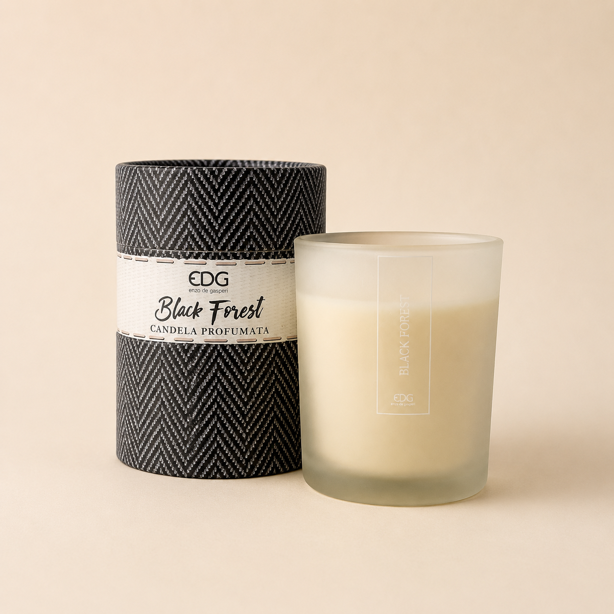 Candela vetro Black forest