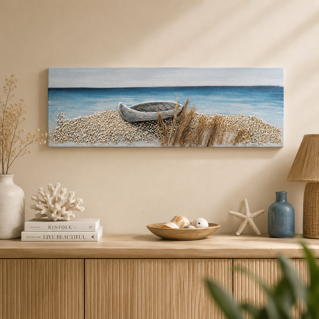 Dipinto a Mano Sea – 30 x 90 cm