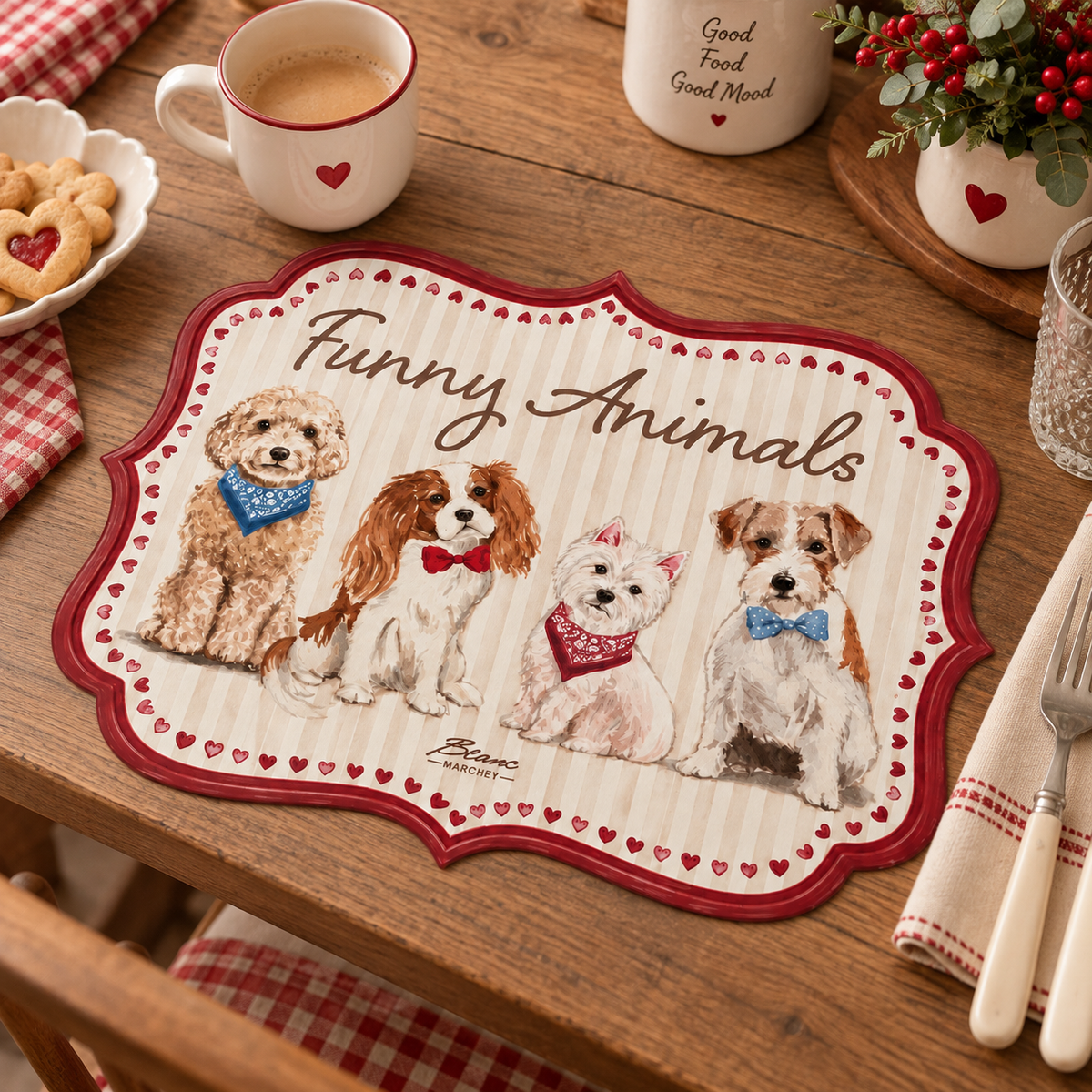 Tovaglietta vinile “Funny animals”
