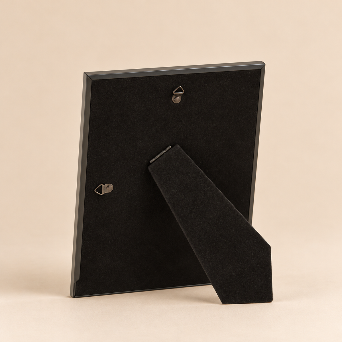 Portafoto Bordo Fino Large in Metallo Nero – Cornice Fotografica 20 x 25 cm