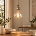Portalampada a Sospensione in Metallo Ottone H195 cm - J-Line