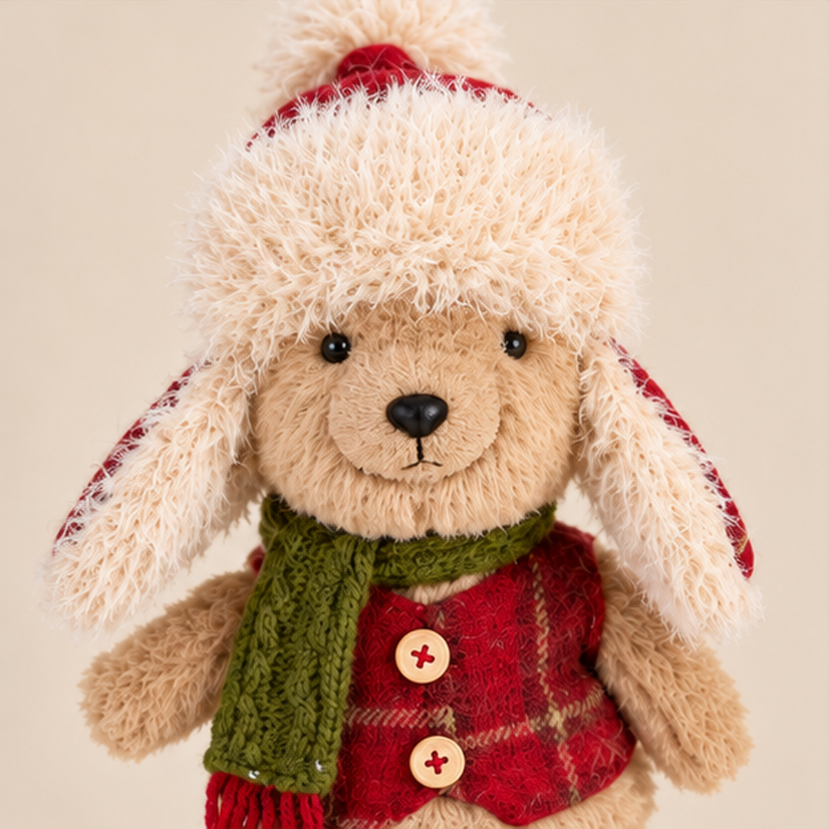 Orsetto Natalizio in Peluche h.34 cm