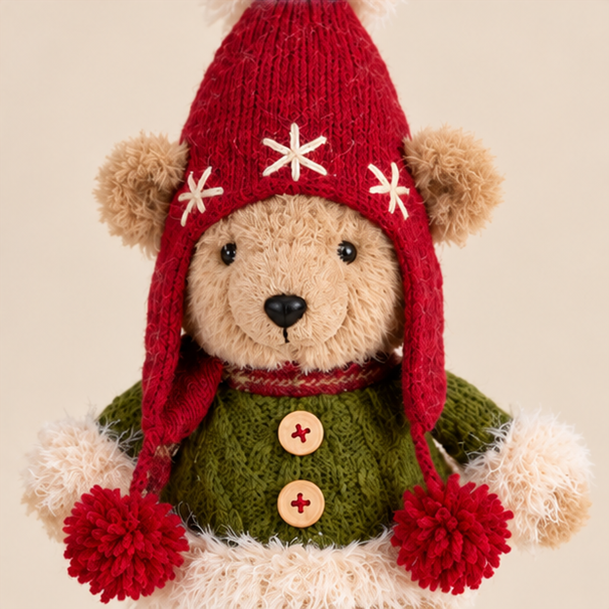 Orsetto Natalizio in Peluche h.34 cm