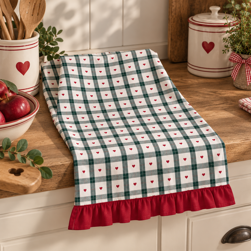 Canovaccio da Cucina con Gala Cuori Incantati 50 x 70 cm