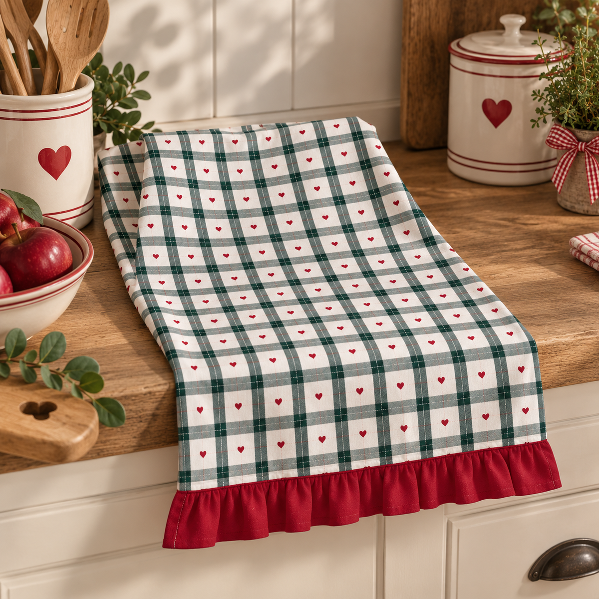 Canovaccio da Cucina con Gala Cuori Incantati 50 x 70 cm