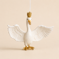 Cigno con Corona da Appendere – H 13 cm