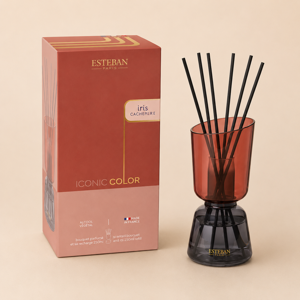 Bouquet profumato ricaricabile "Iconic Color" 250ml Iris Cachemere
