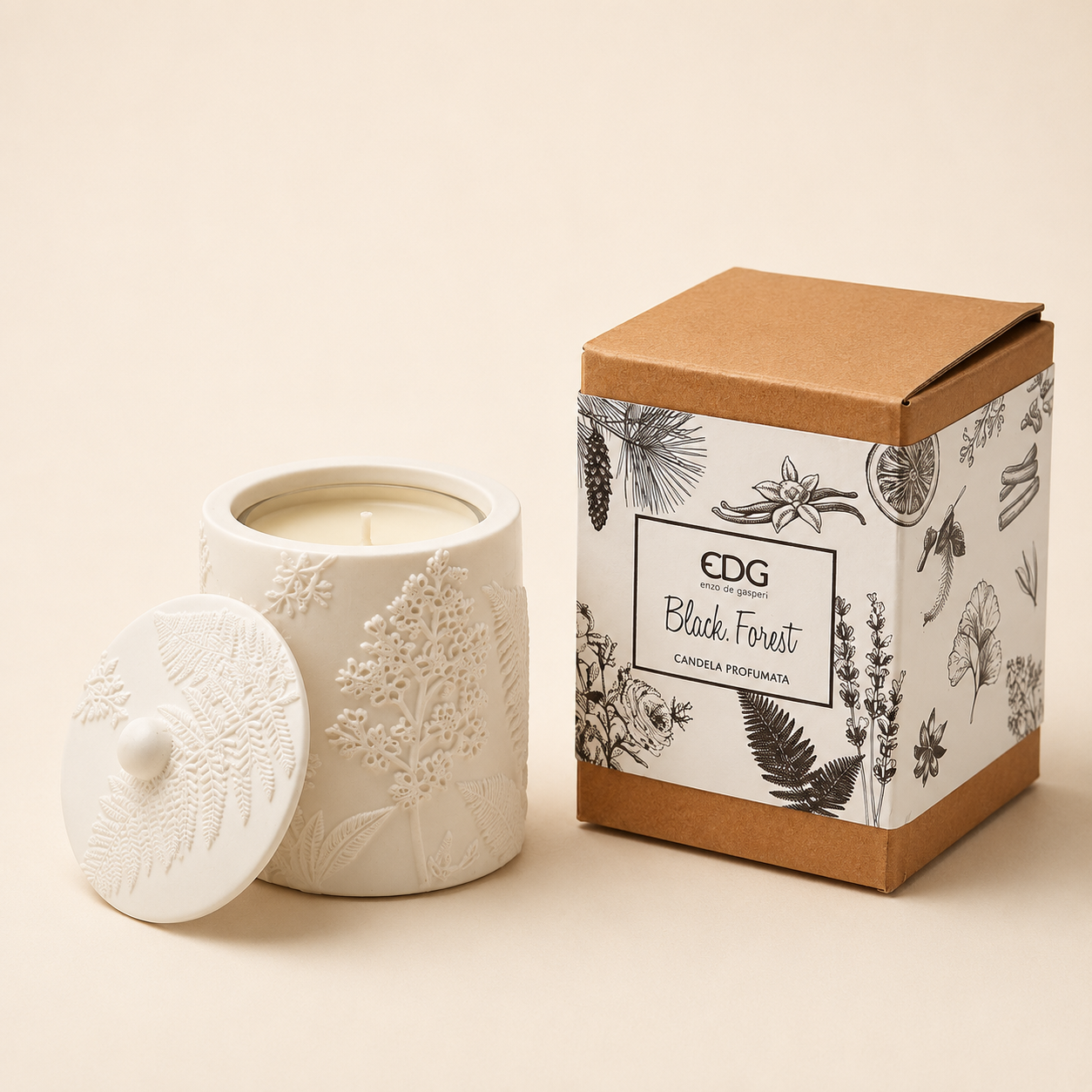 Candela contenitore Black Forest