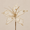 Giglio Decorativo Glitter Oro Ø 22 cm