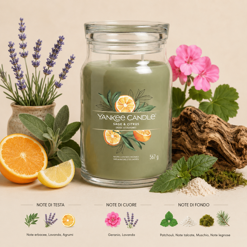 Yankee Candle Giara 567gr Sage & Citrus