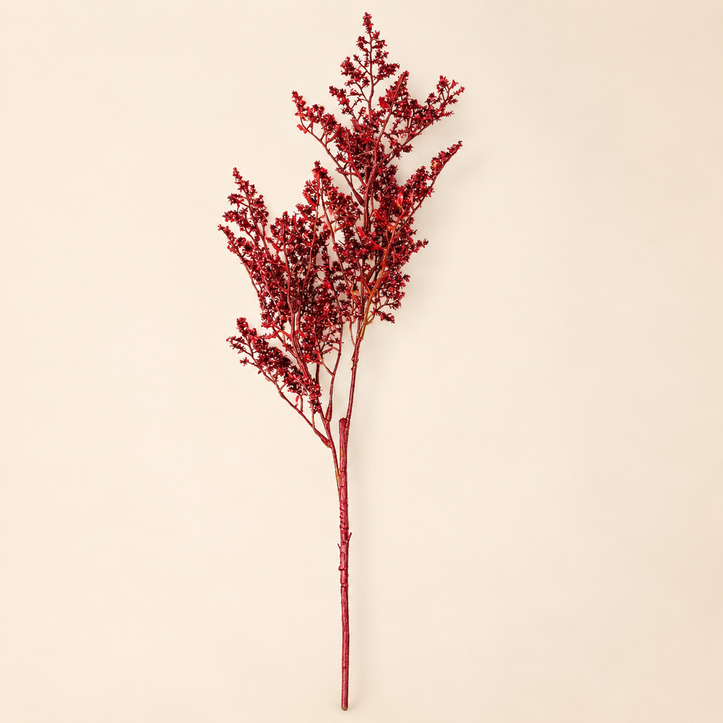 Ramo Celosia Glitter Rosso – H 70 cm