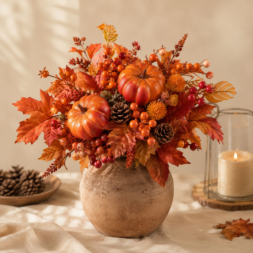 Ramo Autunnale con Zucca – 31 cm